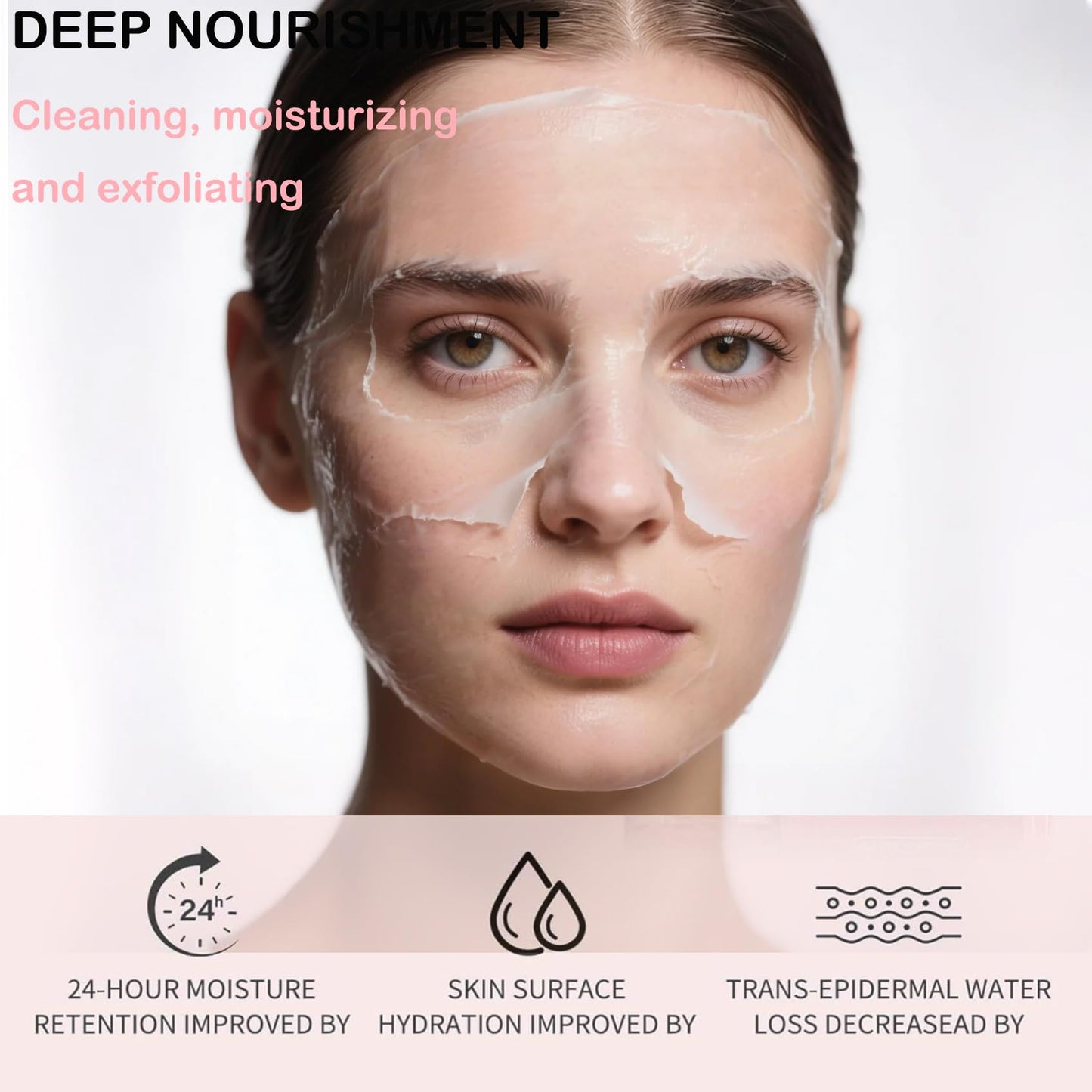 Ueseinl Collagen Wrapping Peel-Off Mask Overnight, Collagen Night Wrapping Face Mask, Hydrates & Firming Face Mask for Moisturizing & Tightening, Glowing Skin