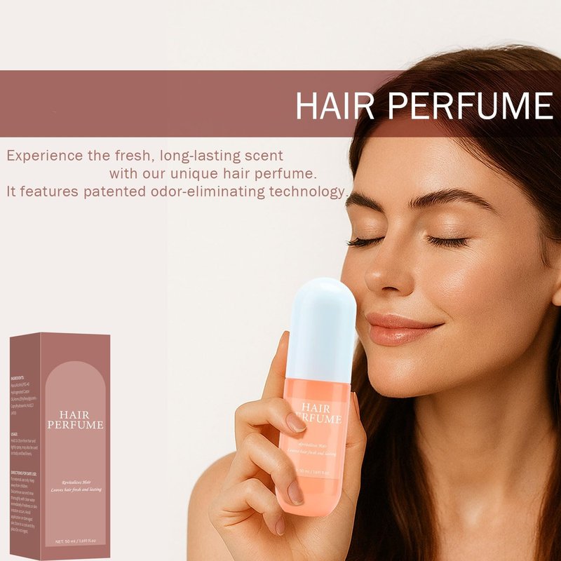 Lanthome Hair Perfume for Women - Clean, Deodorizing & Patented Odor-Eliminating Technology Hair Spray & Body Mist - Freshen Hair, Body & Pillows - Woody Aquatic Scent - 50mL
