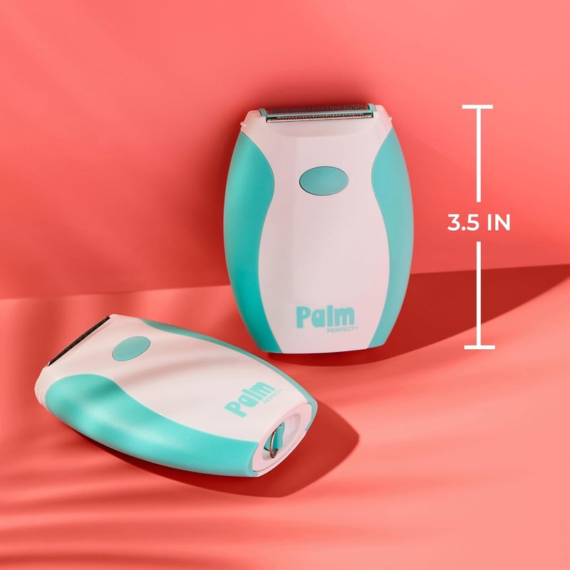 PalmPerfect Electric Shaver for Women - Bi-Directional Triple Blade Razor for Legs & Bikini Line - Portable Wet/Dry Design