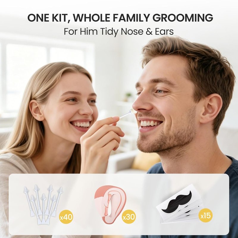 Mini Face Waxing Kit - Facial Hair Removal Waxing Set with 100g Beads & 50 Applicators | Portable USB Heat