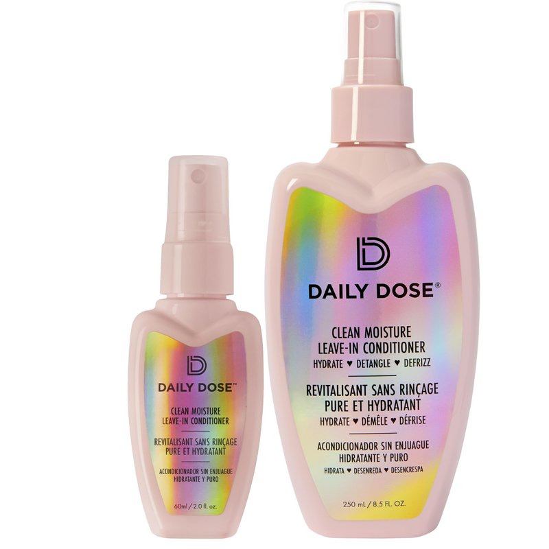 DAILY DOSE Award-Winning Leave-In Conditioner (8.5oz + 2oz Duo) Hair Detangler Spray (Award Winning), Paraben Free, Phthalates Free, Cruelty Free, Vegan