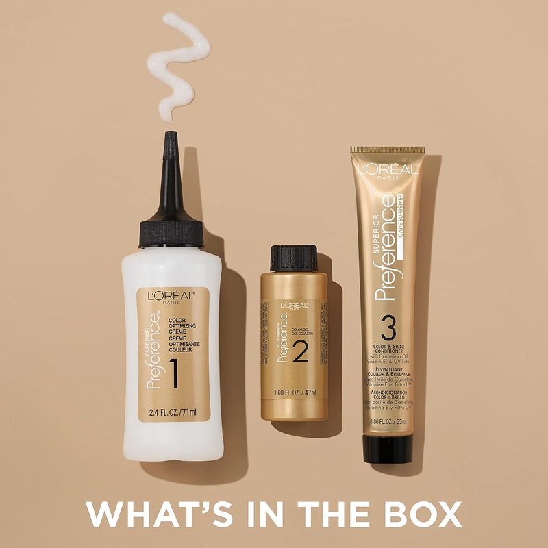 L'Oréal Paris Hair Color - Superior Preference Fade-Defying Extra Light Ash Blonde | Permanent Dye Kit