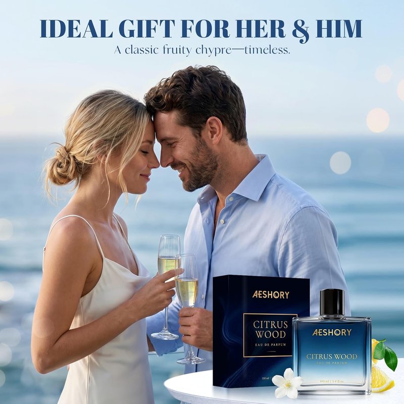 Aeshory Luxury Unisex Perfume - Long Lasting 3.4 FL OZ Eau De Parfum | Fruity Chypre & Citrus Wood Notes