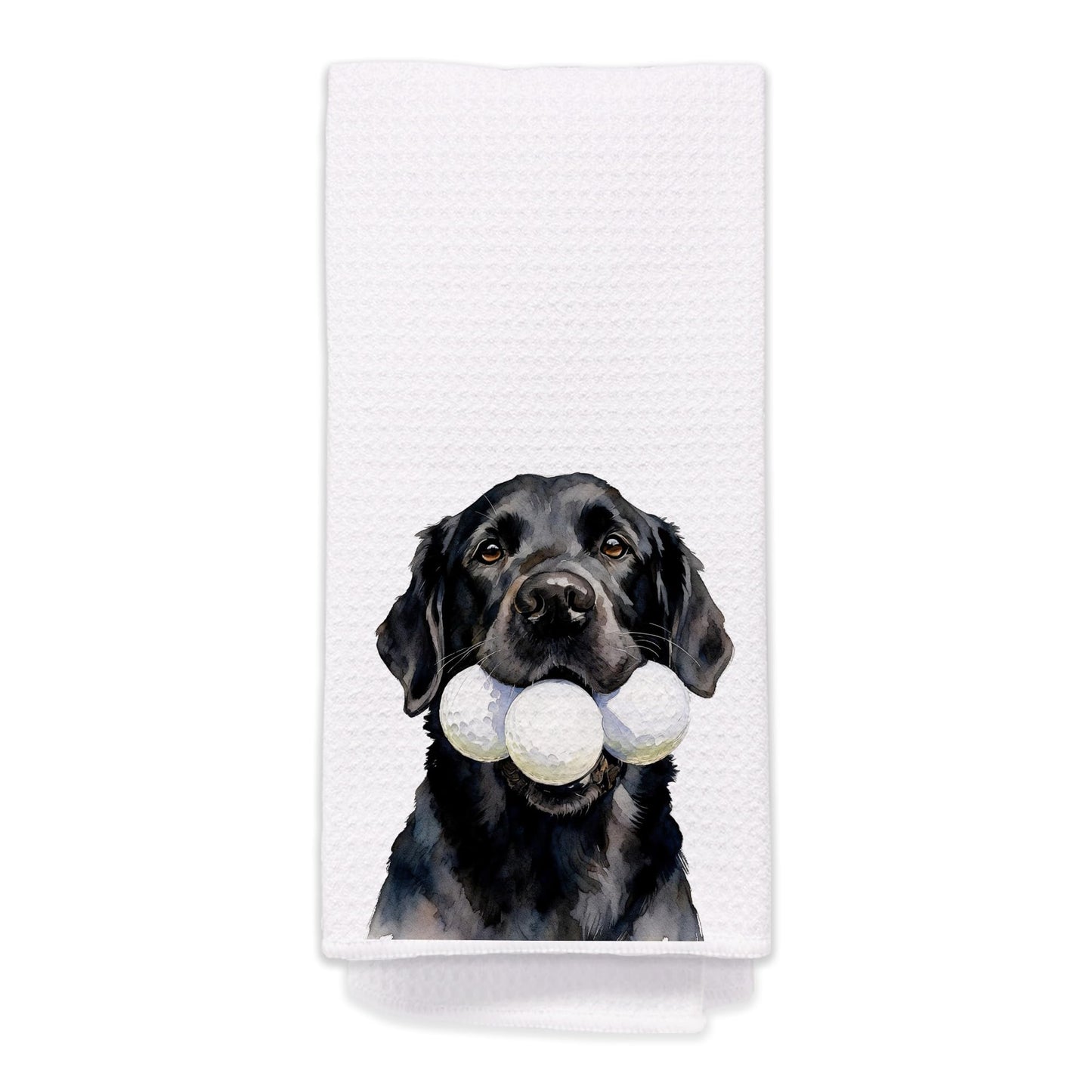 BitKan Funny Golf Black Labrador Retriever Kitchen Towels, Black Lab Gifts Hand Towels for Bathroom Kitchen, Gifts for Golfers Dog Lovers Decorative Dish Tea Towel Dishcloth, 16x24 Inch-626