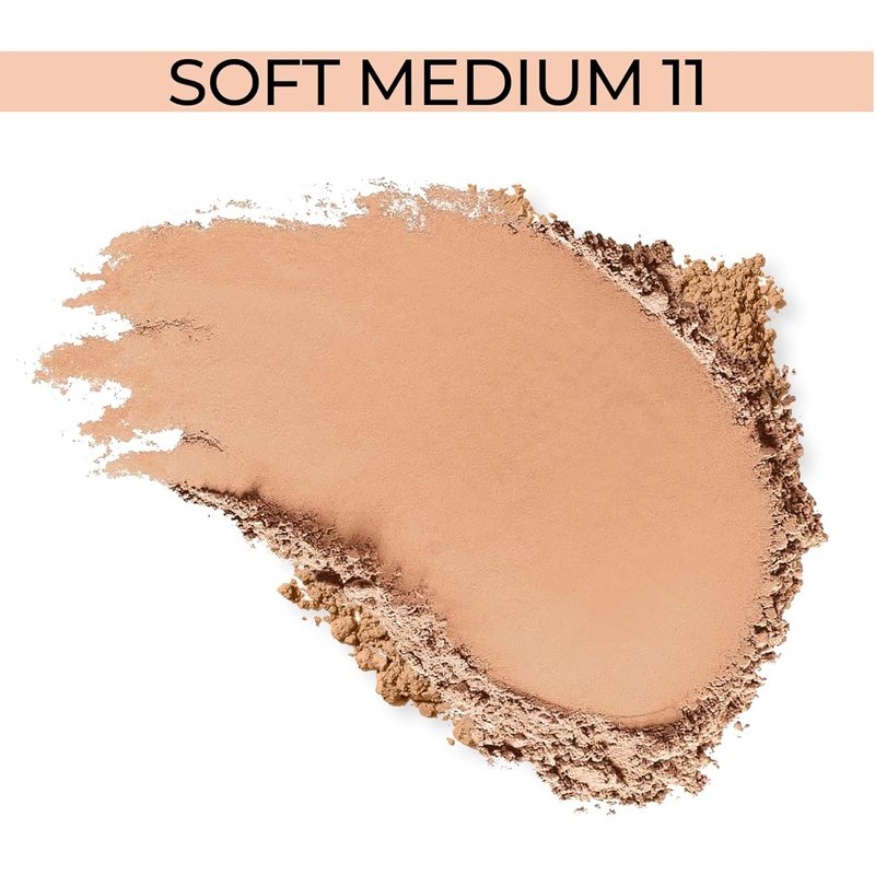 LuxeBlend Loose Powder Foundation SPF 15 - Soft Medium 11 for Flawless Coverage