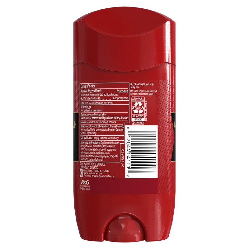 Old Spice Antiperspirant Deodorant for Men, 24/7 Sweat & Odor Protection, 24/7 Lasting Freshness, Invisible Solid, Swagger with Cedarwood Scent, 3.4 oz