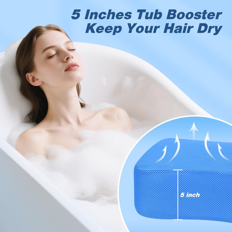 Hot Tub Booster Seat for Adults, Weighted Spa Cushion with Non-Slip Bottom, Quick Dry 4D Air Mesh Hot Tub Pillow Accessories for Indoor and Outdoor