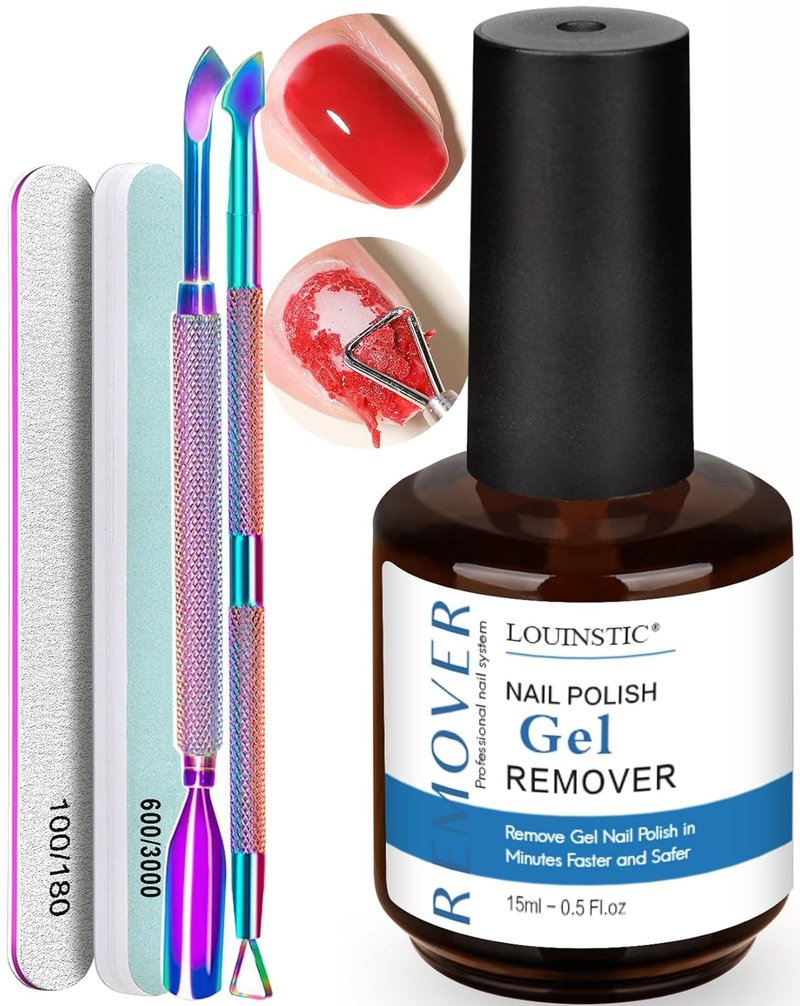 Gel Nail Polish Remover - Fast No Soak Formula | Professional Kit for Quick 2-5 Minute Removal