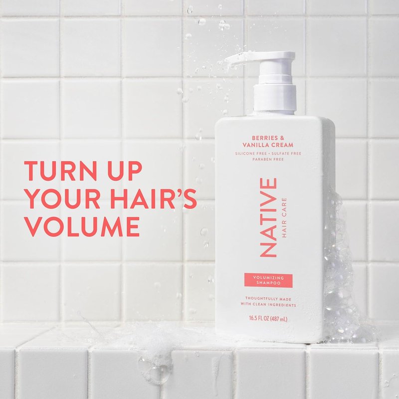 Native Volumizing Shampoo Berries & Vanilla Cream 16.5 fl Oz.