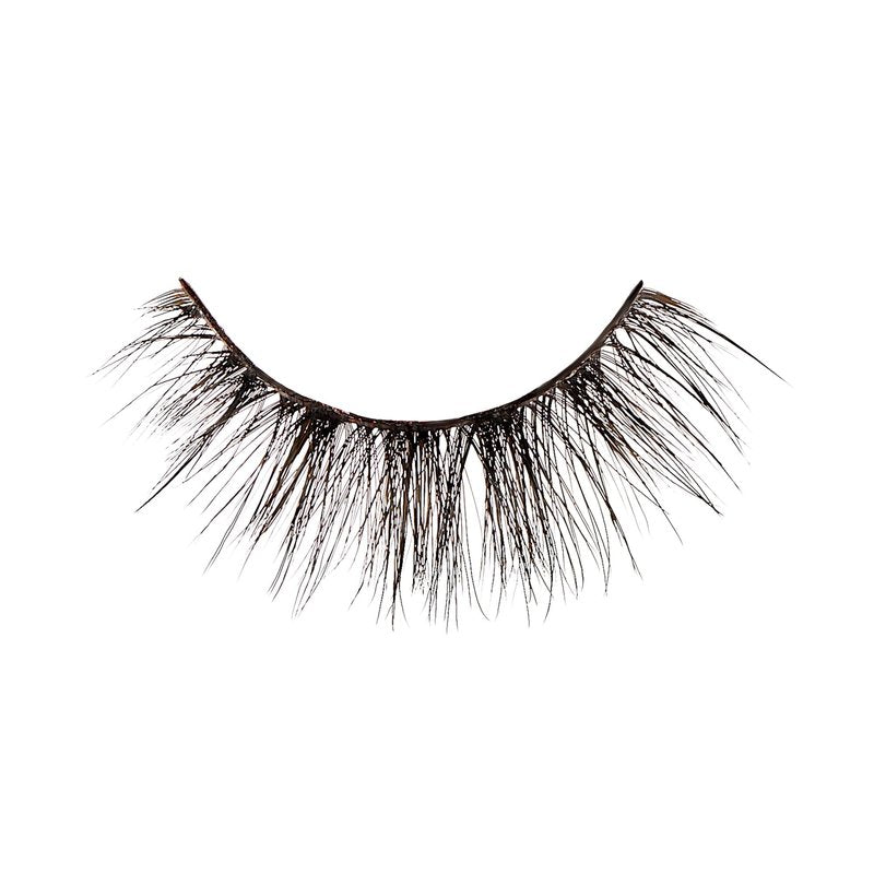 Kiss Lash Couture LuXtensions Collection False Eyelashes, Flat Lash Technology, Super Slim Lash Band, Real Lash Extension Fibers, Reusable, Style ‘Velvet', 12mm, 1 Pair Strip Lashes