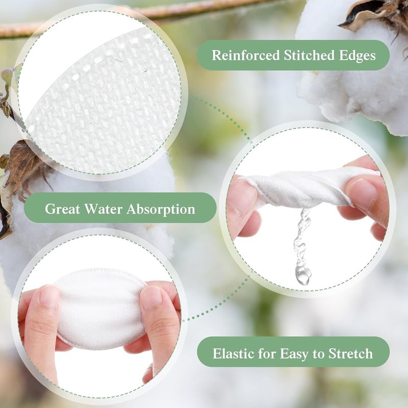 Maxcheck Cotton Rounds - 600 Pcs Exfoliating Makeup Remover Pads | Soft Facial Toner Pads