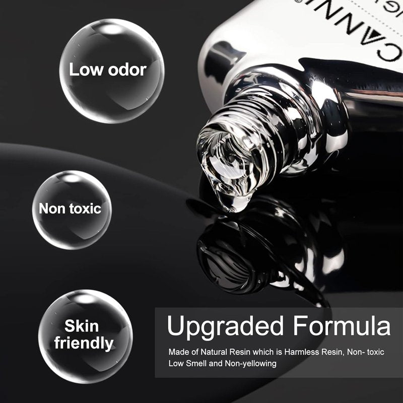 CANNI No Wipe Gel Top Coat - High Gloss, Scratch Resistant, Long Lasting Clear Nail Polish | 18ml