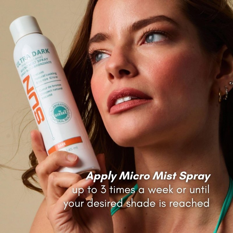 Sun Laboratories By Giesee Ultra Dark Spray Can - Spray Tan Self Tanner | Sunless Tanning Mist | Tanning Spray for Face and Body | Self Tan Mist | Sunless Tanner for Ultra Dark Tan