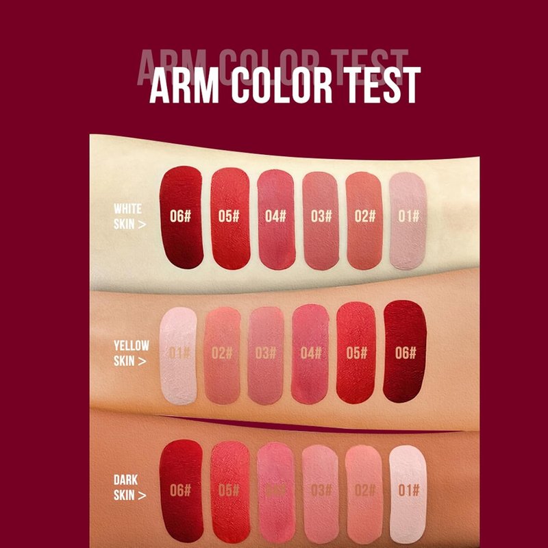 3 Colors Matte Liquid Lipstick Set,Velvet Smooth Nude Lip Gloss,Waterproof Moisturizing Long Lasting Highly Pigmented Matte Lip Stain with Gift Box (A)