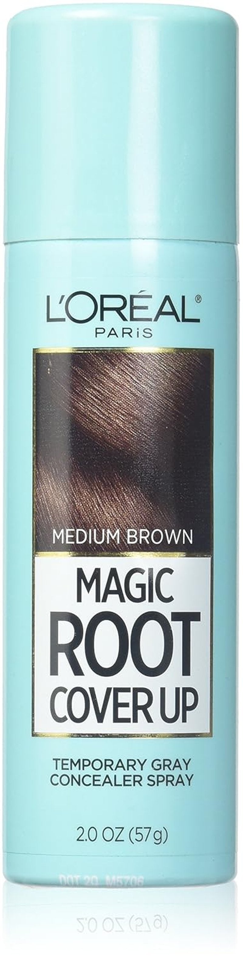 L'Oreal Paris Hair Color Root Cover Up Spray - Temporary Gray Concealer, Light to Medium Brown, 2 Oz
