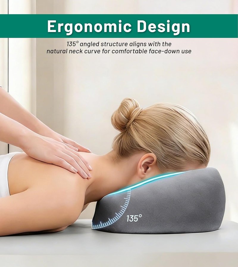 Face Down Pillow - Breathable Memory Foam Cradle for Massage & Prone Sleeping | Comfortable Stomach Sleeping Cushion