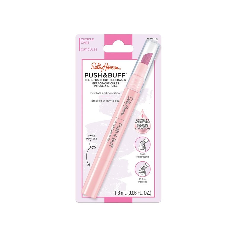 Sally Hansen Cuticle Care Treatment Pen - 2-in-1 Exfoliates & Polishes | Textured Tip for Mess-Free Nail Care