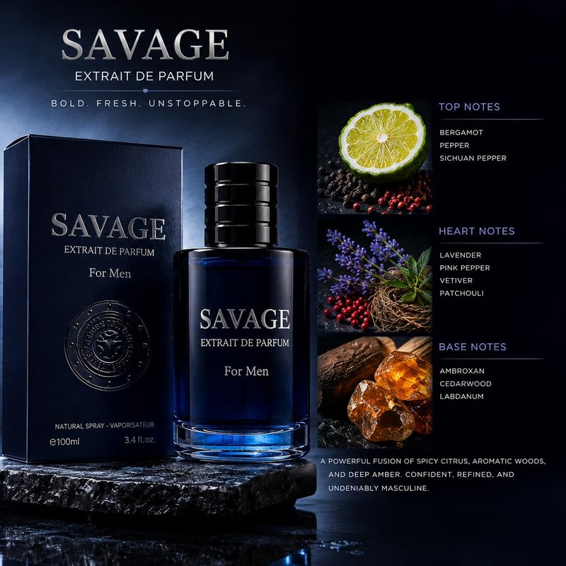 Men’s Cologne Gift Set – 4 Fragrance Collection (Valentine Milano, Valencia Uomo, Uomo Fantasy, Verse Pour Homme) – Citrus, Woody, Aromatic & Spicy Notes – 3.4 Fl Oz Each