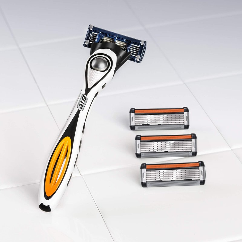 BIC Flex 5 Hybrid Men's 5-Blade Disposable Razor, 1 Handle and 4 Cartridges, 2 Count (Pack of 2)