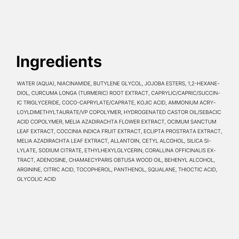 Kojic Acid Turmeric Clarifying Serum - Soothing & Brightening Facial Capsules | Niacinamide Hydration Support | 1.01 fl. oz