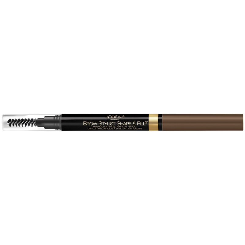 L'Oreal Paris Brow Stylist Shape & Fill Mechanical Eye Brow Makeup Pencil, Brunette, 0.008 oz.