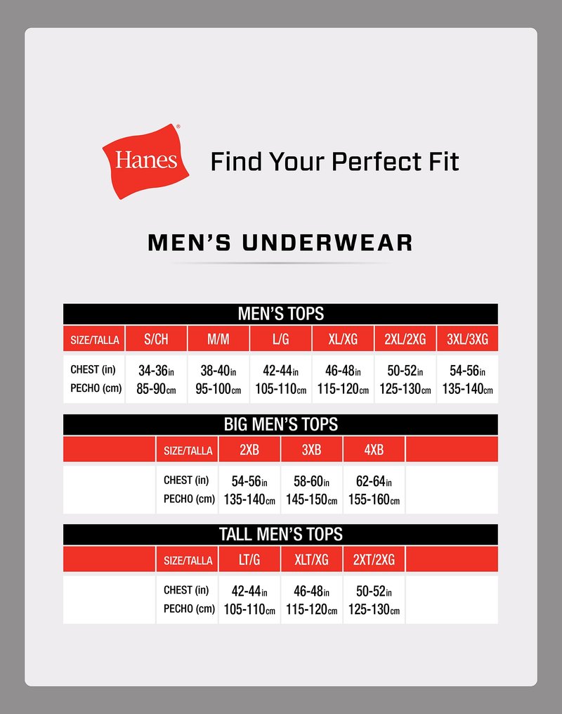 Hanes Mens Cotton, Moisture-wicking Crew Tee Undershirts, Multi-packs, White - 6 Pack, Medium US