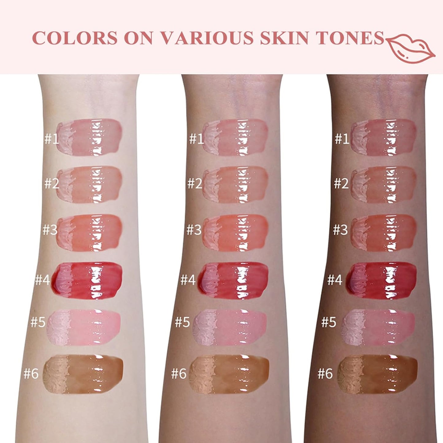 TEEROVA Tinted Lip Serum - High Shine Hydrating Formula with Plumping Polypeptides | Sheer Red