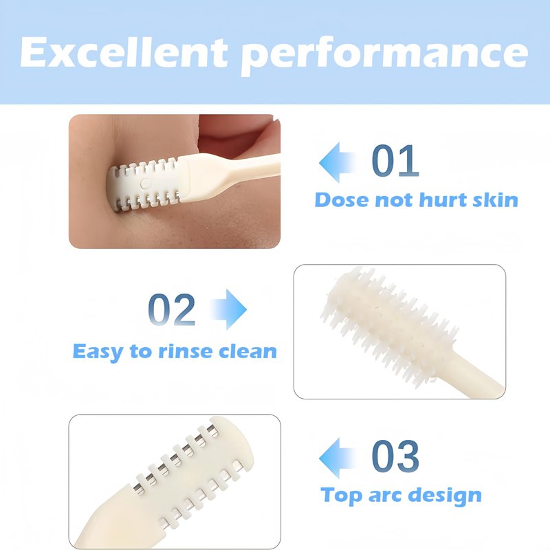 Nasal Hair Cutter, 2026 Upgraded 360° Double Sided Portable Nose Hair Trimmer for Women Men, Travel Essentials Washable Nose Hair Remover Grooming Tool (3 Pcs Beige)