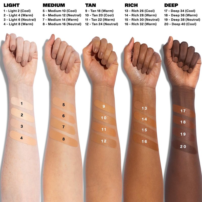 Morphe Filter Effect Concealer - Buildable Liquid Coverage with Hyaluronic Acid & Pomegranate - Deep 34 (Cool) 0.12 fl oz