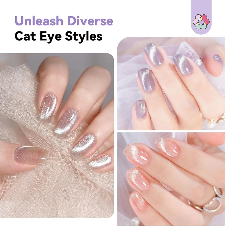 SAVILAND Cat Eye Nail Magnet - 5X Stronger Golden Double-Head Design for Stunning Nail Art