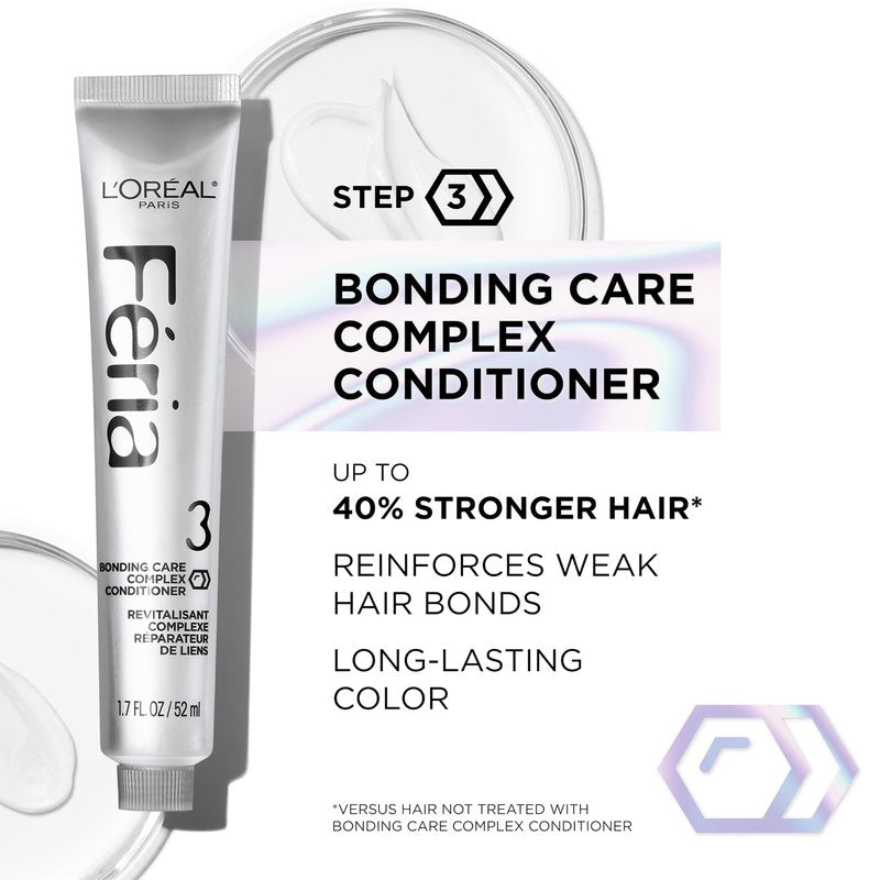 L'Oreal Paris Feria Multi-Faceted Shimmering Permanent Hair Color, Extreme Platinum, Pack of 1 Hair Dye Kit