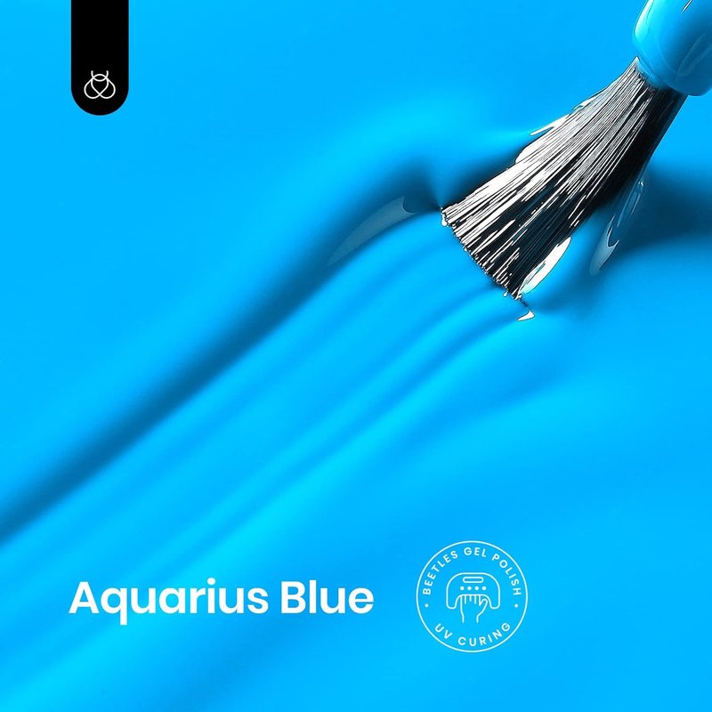 Bright Blue Gel Nail Polish - 15ML Soak Off UV Nail Art for Summer Manicure | DIY Home Use