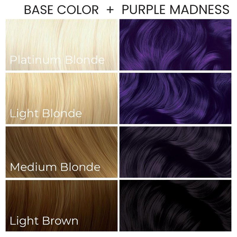 Arctic Fox Semi-Permanent Hair Color - Purple Madness | Vegan, Ammonia-Free, Hydrating Formula, 5.6 Fl Oz (Pack of 2)