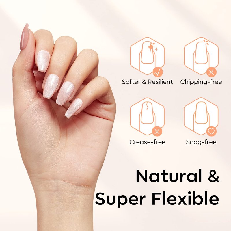 Modelones Short Coffin Nail Tips - 510Pcs Fake Nails Gel Tips Half Matte Full Cover No Filed Stronger Press on for Manicure Extension Art DIY Salon 15 Sizes