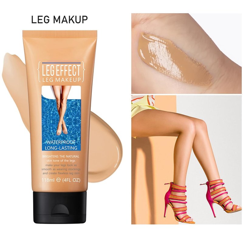 Skiennix Leg Makeup - Waterproof Body Foundation for Tattoo Cover Up | Medium Glow, 4 fl oz