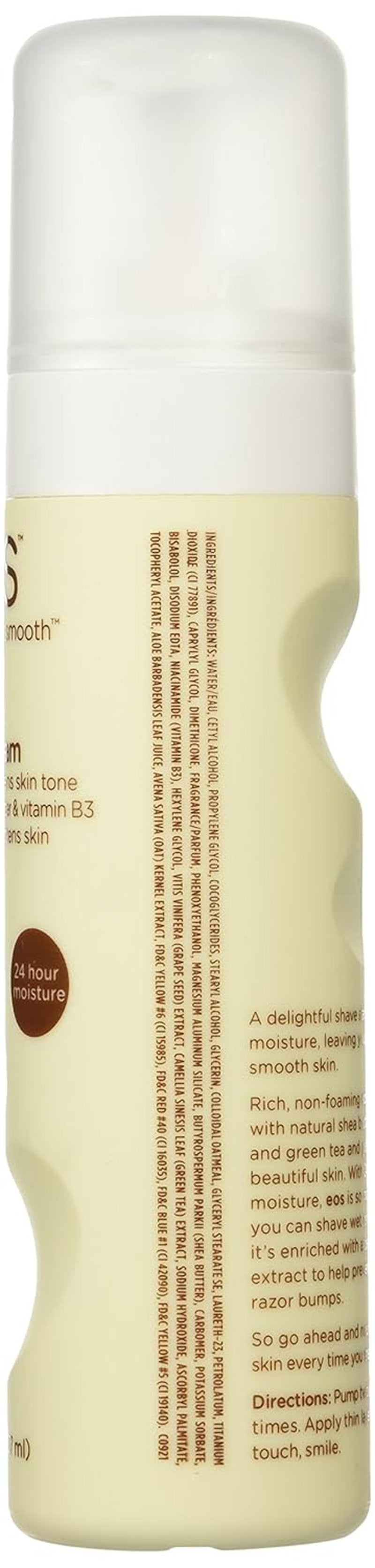 EOS Shea Better 24H Moisture Shave Cream - Vanilla Bliss for Sensitive Skin | 7 Fl Oz