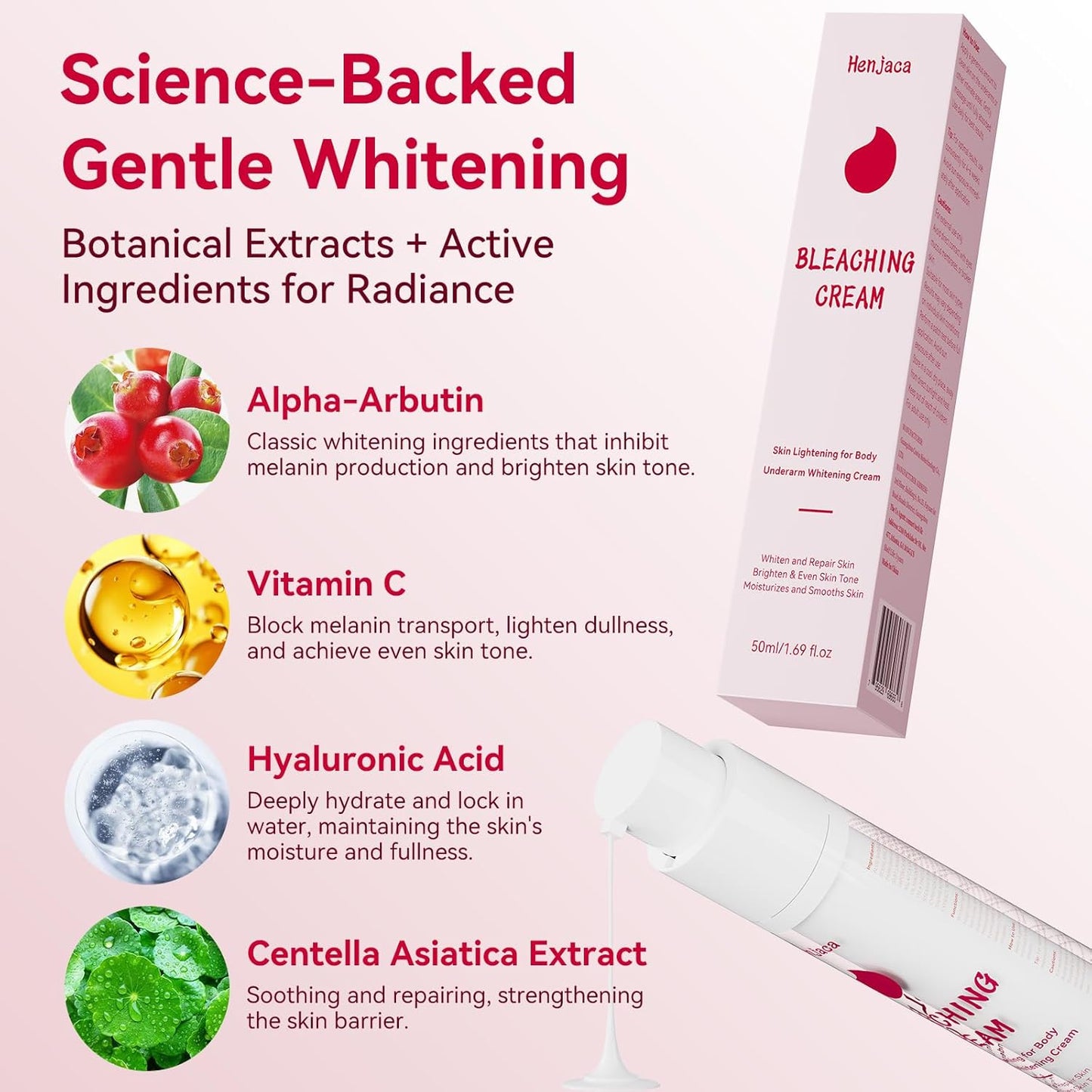 Skin Bleaching Cream | Dark Spot Remover with Vitamin C for Even Skin Tone - Hydrating & Smooth Finish
