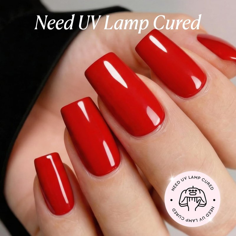 AZUREBEAUTY Classic Red Gel Nail Polish 18ML – High Gloss, Red Soak Off UV/LED Gel Polish for Nail Art, DIY Manicure & Salon Quality