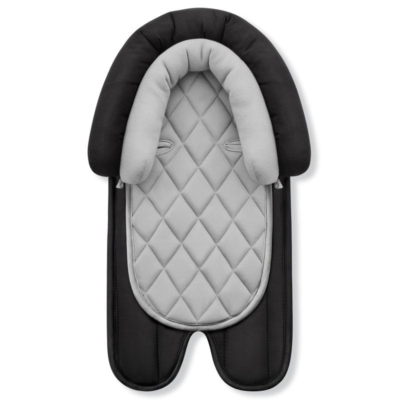Pro Goleem Car Seat Head Support Infant, Soft Infant Car Seat Insert, 2 in 1 Carseat Head Support for Newborn, Perfect for Car Seat, Stroller, Swing, Bouncer, Gray and Black