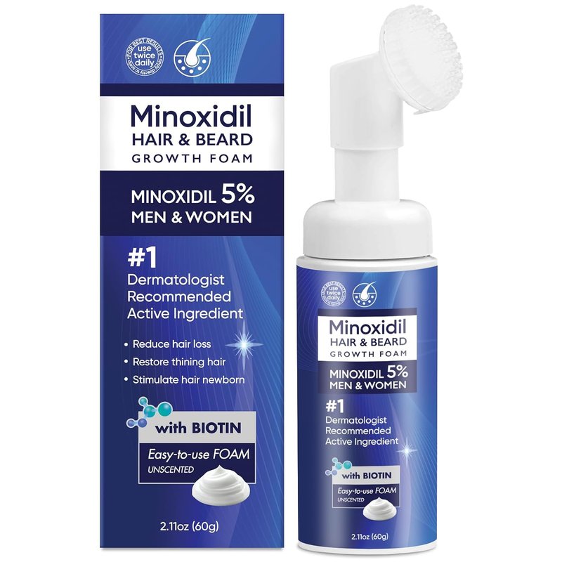 Regine Switzerland 5% Minoxidil Foam for Men & Women - Effective Hair Growth Treatment (60ML)