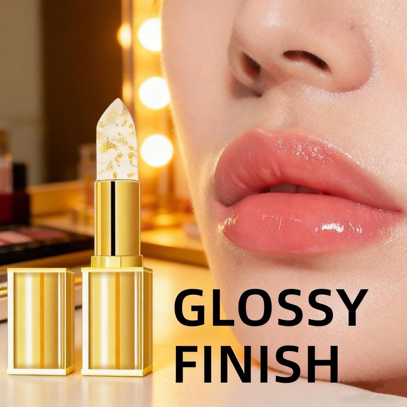 kdlgjdv Areliaa Lipstick, Long Lasting 24 Hours Moisturizing Glossy Shine Lip Gloss, Transferproof Color Changing Lip Stick, Clear Lipstick That Changes Color with Ph for Women (1)