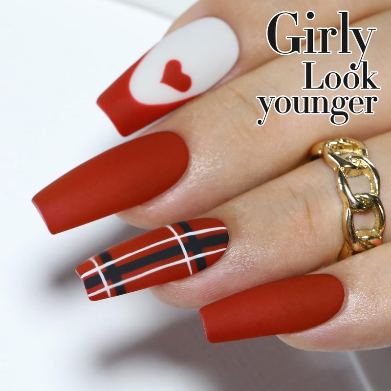 Gel Polish - Double Rhythm 15ML Iron Red | Sheer Finish for DIY Manicure at Home