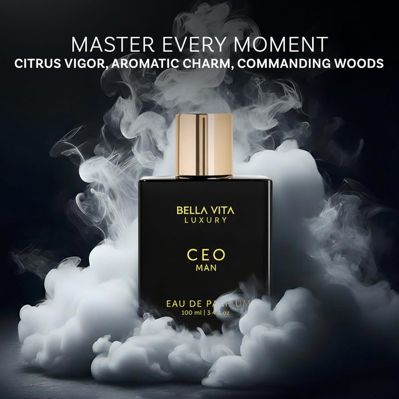 Bellavita Luxury CEO MAN Eau de Parfum | 100 ml (3.4 fl.oz.) | Perfume for Men | Mandarin, Lemon, Lavender, and Vetiver Notes | Long Lasting Men's Fragrance