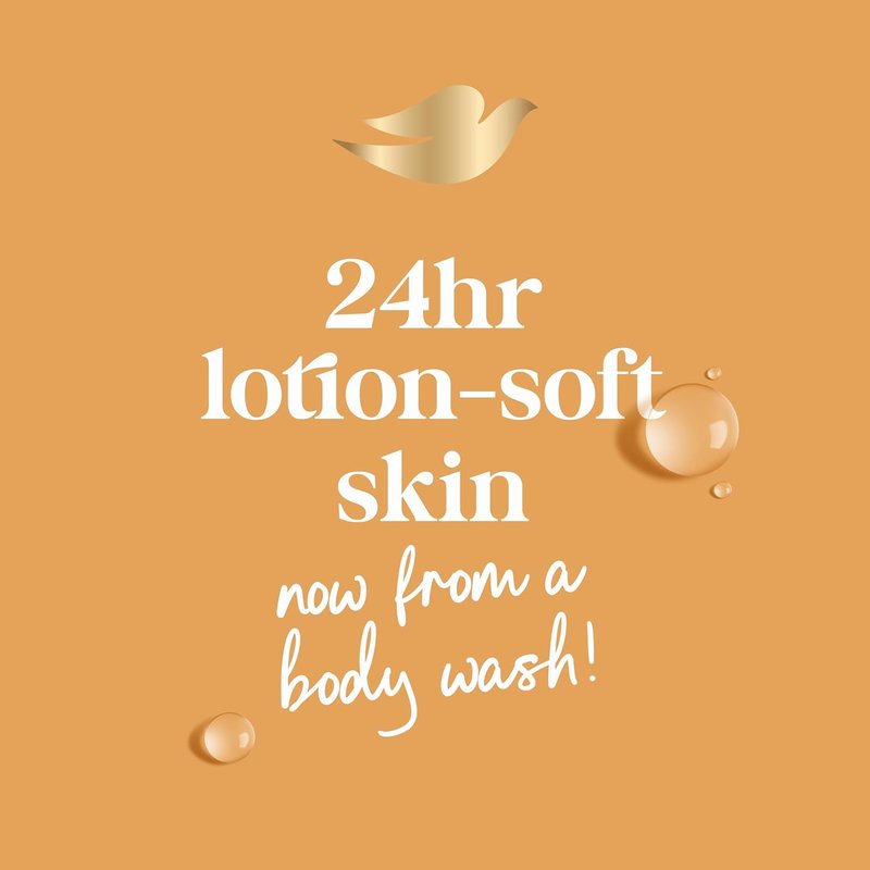 Dove Body Wash with Pump Dryness Relief with Jojoba Oil For 24hr Lotion-Soft Skin Moisturizing Skin Cleanser with No Sulfates No Parabens 30.6 oz