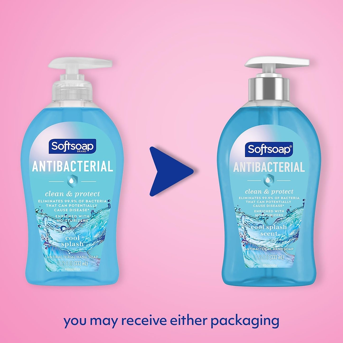 Softsoap Antibacterial Liquid Hand Soap - Clean & Protect, Cool Splash | 11.25 Fl. Oz