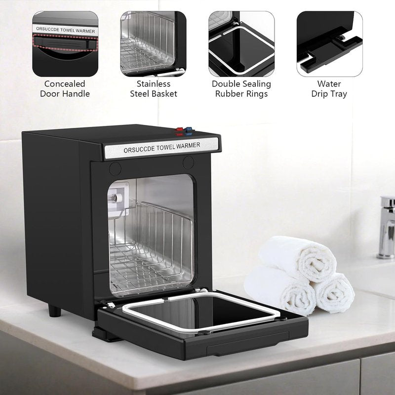 Skiennix Hot Towel Warmer - Professional Mini Towel Heater for Spa & Salon | 5L Black