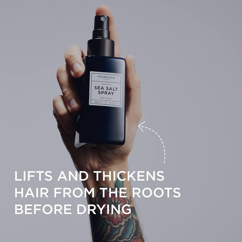Murdock London Sea Salt Spray & Paste Set | Paraben-Free Texture & Volume Enhancer - 150ml & 1.7oz