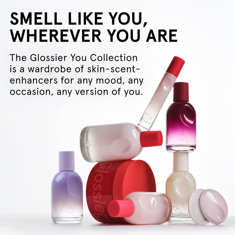 Glossier You Eau de Parfum - Unisex Fragrance for Men & Women, Skin-Scent Enhancer Smells Different on Everyone - Musky, Warm & Spicy Perfume with Pink Pepper, Iris & Ambrox Base Notes, 50ml
