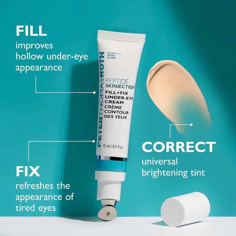 Peter Thomas Roth | Full-Size Peptide Skinjection™ Solutions 2-Piece Face & Eye Kit | Anti-Aging Peptide Skincare Set, Under-Eye Cream and Moisturizer