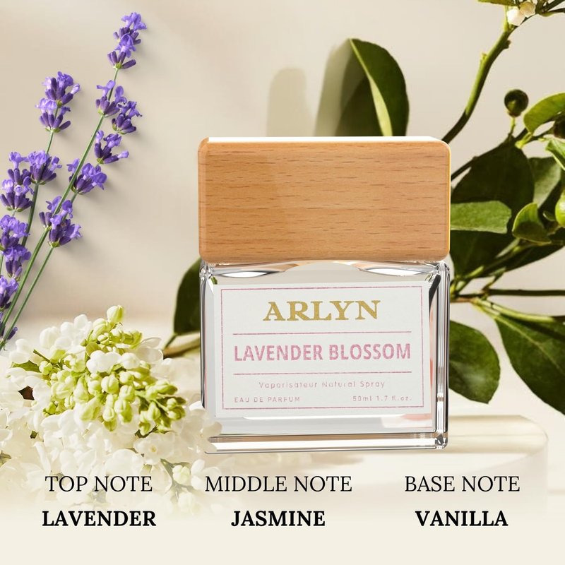 ARLYN Lavender Blossom Eau De Parfum Inspired by Y.S.L Li.b.re, Long-Lasting Perfume for Women, Vegan & Eco-Conscious with Clean Ingredients, Plum,Peach and Vanilla - 50ml / 1.7 oz